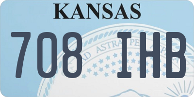 KS license plate 708IHB