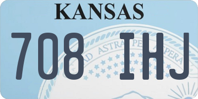 KS license plate 708IHJ
