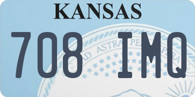 KS license plate 708IMQ