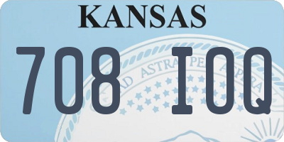 KS license plate 708IOQ