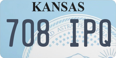 KS license plate 708IPQ