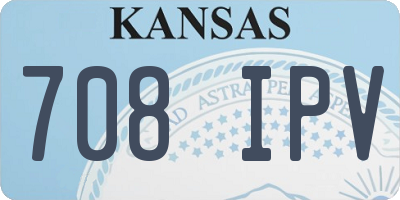 KS license plate 708IPV