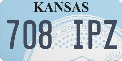KS license plate 708IPZ