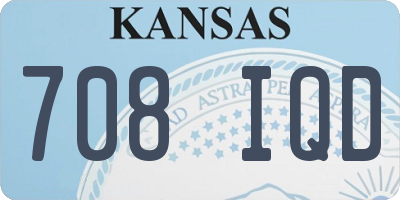 KS license plate 708IQD
