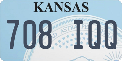 KS license plate 708IQQ