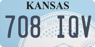 KS license plate 708IQV