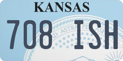 KS license plate 708ISH