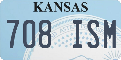 KS license plate 708ISM