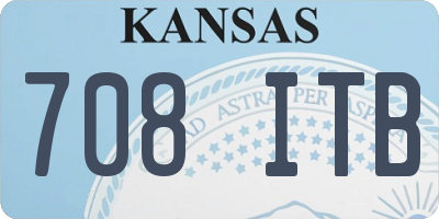 KS license plate 708ITB
