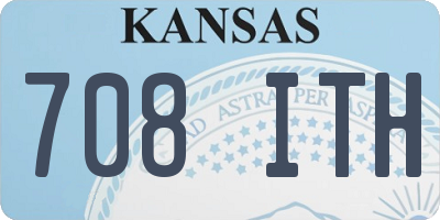 KS license plate 708ITH
