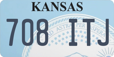 KS license plate 708ITJ