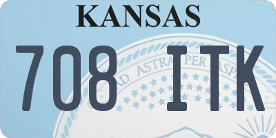 KS license plate 708ITK