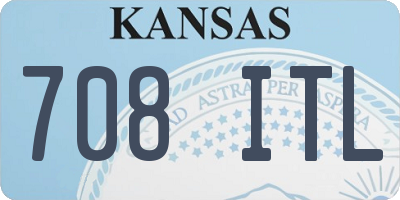 KS license plate 708ITL