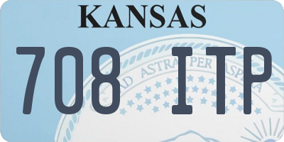 KS license plate 708ITP