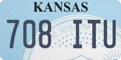 KS license plate 708ITU