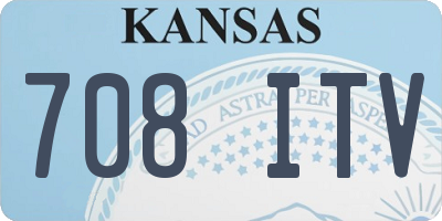 KS license plate 708ITV