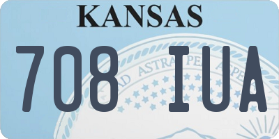 KS license plate 708IUA