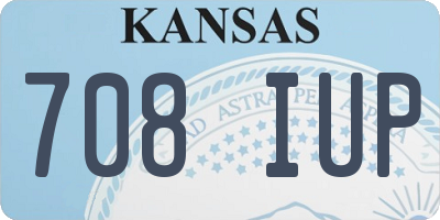 KS license plate 708IUP