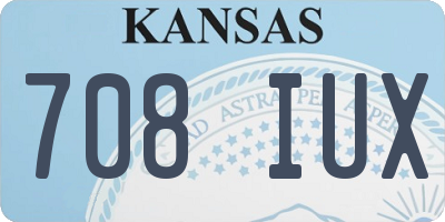 KS license plate 708IUX