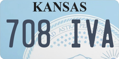 KS license plate 708IVA