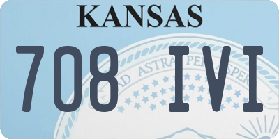 KS license plate 708IVI