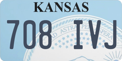 KS license plate 708IVJ