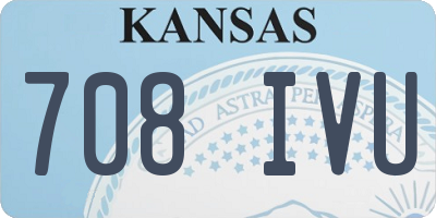KS license plate 708IVU