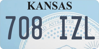 KS license plate 708IZL
