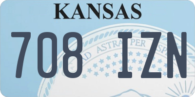 KS license plate 708IZN