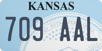 KS license plate 709AAL
