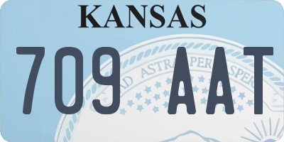 KS license plate 709AAT