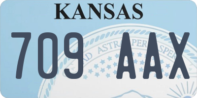 KS license plate 709AAX