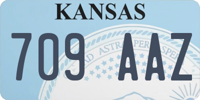 KS license plate 709AAZ