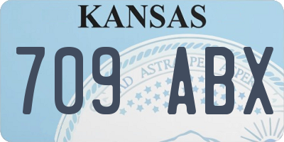 KS license plate 709ABX