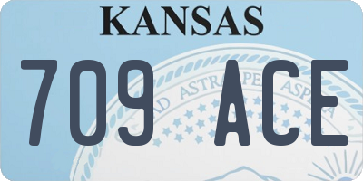 KS license plate 709ACE