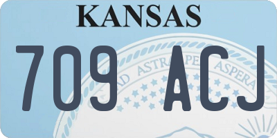 KS license plate 709ACJ