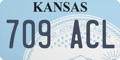 KS license plate 709ACL