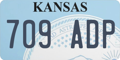 KS license plate 709ADP