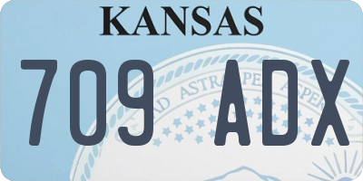 KS license plate 709ADX