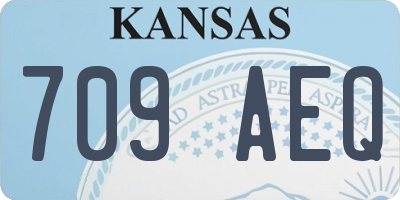 KS license plate 709AEQ