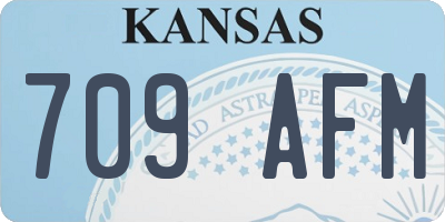 KS license plate 709AFM