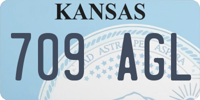 KS license plate 709AGL