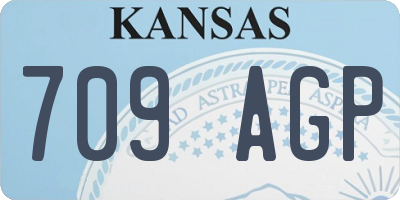 KS license plate 709AGP