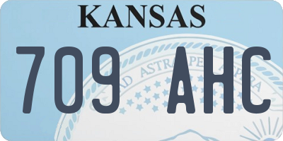 KS license plate 709AHC