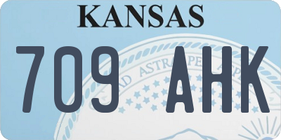 KS license plate 709AHK