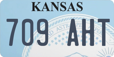 KS license plate 709AHT
