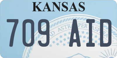 KS license plate 709AID