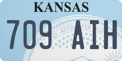 KS license plate 709AIH