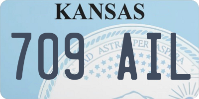 KS license plate 709AIL