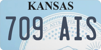 KS license plate 709AIS